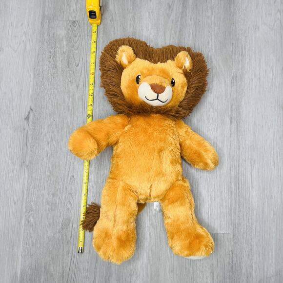 Build A Bear Lion Plush Stuffed Animal With A Shark Shirt - Picture 8 of 8